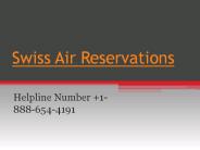 How do I reserve a seat on Swiss Air?