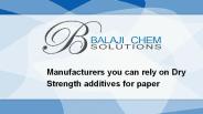 Dry Strength Rasin chemicals