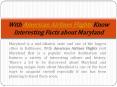 With American Airlines Flights Know Interesting Facts about Maryland PowerPoint PPT Presentation