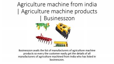 Agriculture machine cutter | Latest agriculture of machine | Businesszon