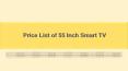 Price List of 55 Inch Smart TV PowerPoint PPT Presentation