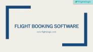 Flight Booking Software