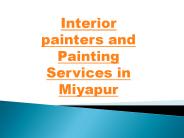 Interior painters and painting services in miyapur