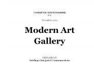 Modern Art Gallery PR report