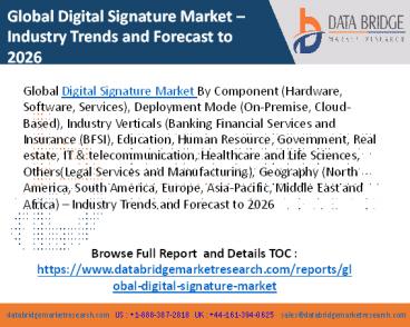 Digital Signature Market