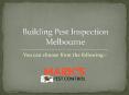 Building Pest Inspection Melbourne PowerPoint PPT Presentation