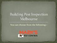 Building Pest Inspection Melbourne