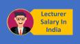 Lecturer Salary in India PowerPoint PPT Presentation