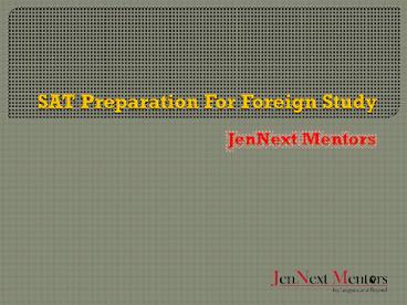 Start Planning with SAT Coaching Classes in Pitampura