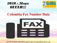 Colombia Fax Number Data