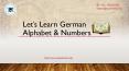 Learn German Numbers And Alphabet at SquadVision PowerPoint PPT Presentation
