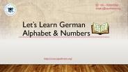 Learn German Numbers And Alphabet at SquadVision