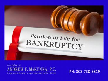 State of Colorado Bankruptcy Laws