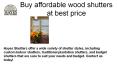 Buy best affordable window shutters in USA