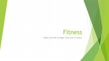 Importance of Fitness in Everyday Life