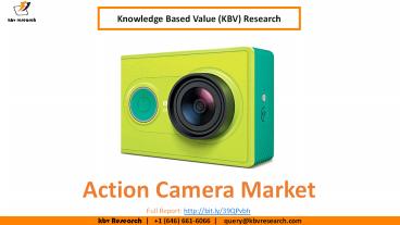 Action Camera Market Size- KBV Research