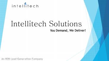 B2B Lead Generation Agency in Pune and USA | Intellitech Solutions
