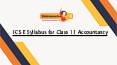 Get Your Hands on the ICSE Syllabus for Class 11 Accountancy PowerPoint PPT Presentation