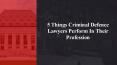 5 things criminal defence lawyers perform in their profession PowerPoint PPT Presentation