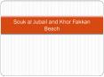 Souk al Jubail and Khor Fakkan Beach PowerPoint PPT Presentation