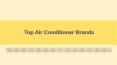 Top Air Conditioner Brands