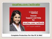 Setup Guide - Activate your McAfee Retail Card