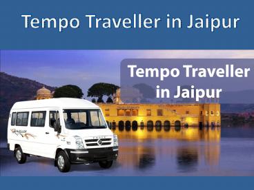 Tempo Traveller in Jaipur (1)
