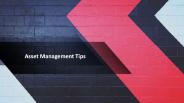 Asset Management Tips