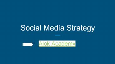 Social Media Strategy