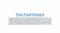 Food Train Online PowerPoint PPT Presentation