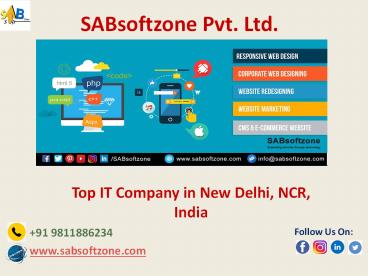 SABsoftzone - Top IT Company in New Delhi, NCR, India