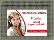 Activate McAfee Setup - mcafee.com/activate