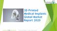 3D Printed Medical Implants Market – Global Growth, Trends And Forecast PowerPoint PPT Presentation