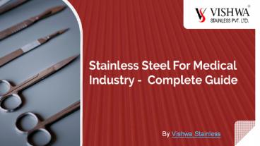 Stainless Steel For Medical Industry (1)