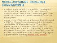 mcafee.com/activate - Installing & Activating McAfee