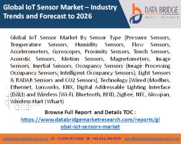 IoT Sensor Market