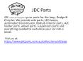 JDC Parts PowerPoint PPT Presentation