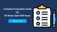 JEE Mains April 2020 Exam Preparation Guide PowerPoint PPT Presentation