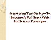 PPT – Full Stack Web Development PowerPoint presentation | free to ...
