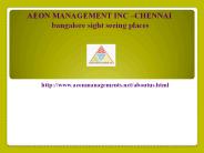 Aeon Management Inc Chennai 79