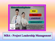 MBA - Project Leadership Management