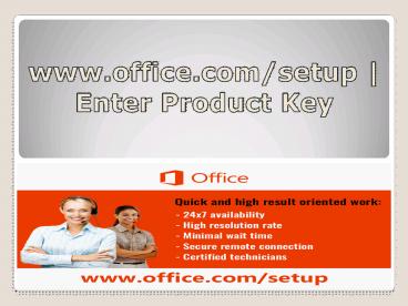 office.com/setup - Activate the Office Setup