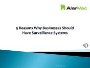 5 Reasons Why Businesses Should Have Surveillance Systems