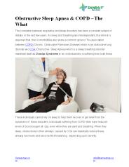What is Obstructive sleep apnea & COPD?