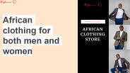 African clothing for both men and women