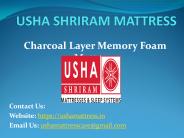 Charcoal Layer Memory Foam Mattress-Usha Shriram