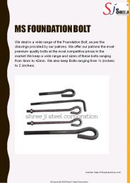 MS Foundation Bolt