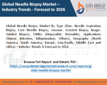 Needle Biopsy Market