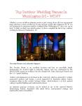 Top Outdoor Wedding Venues in Washington DC - WCWV PowerPoint PPT Presentation