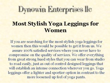 Most Stylish Yoga Leggings for Women